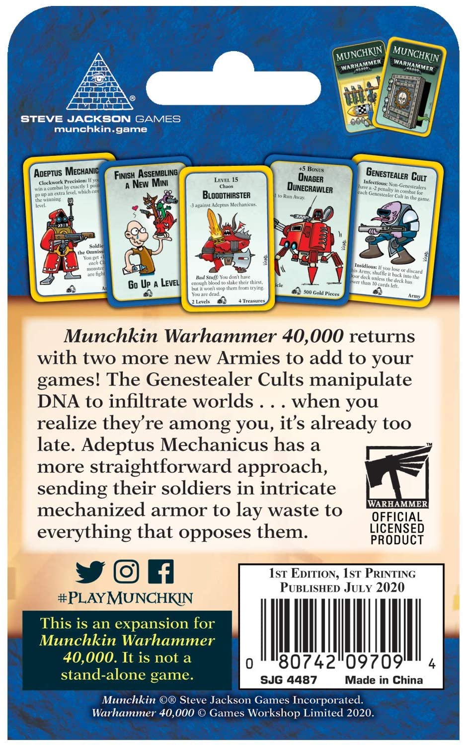 Munchkin : Warhammer 40,000 - Cults and Cogs Expansion